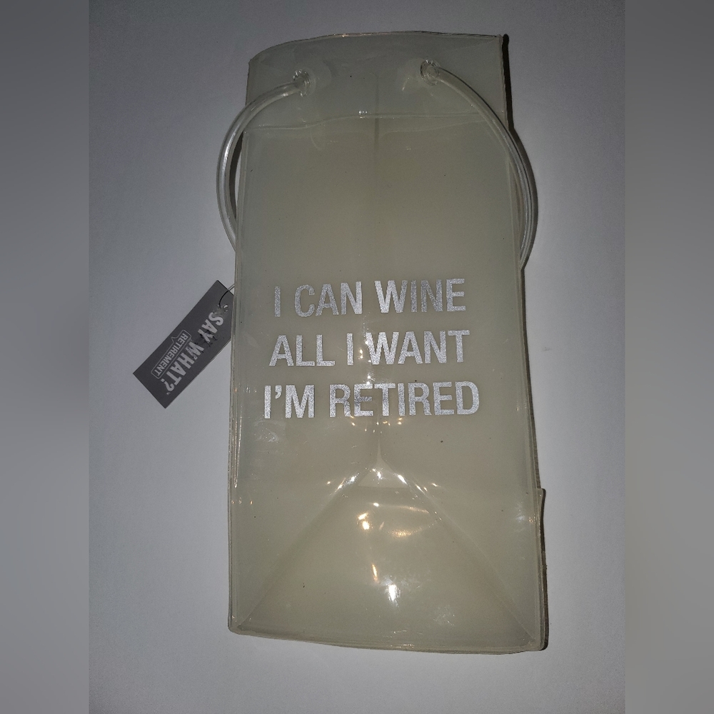 NWT funny retirement Wine holder bag